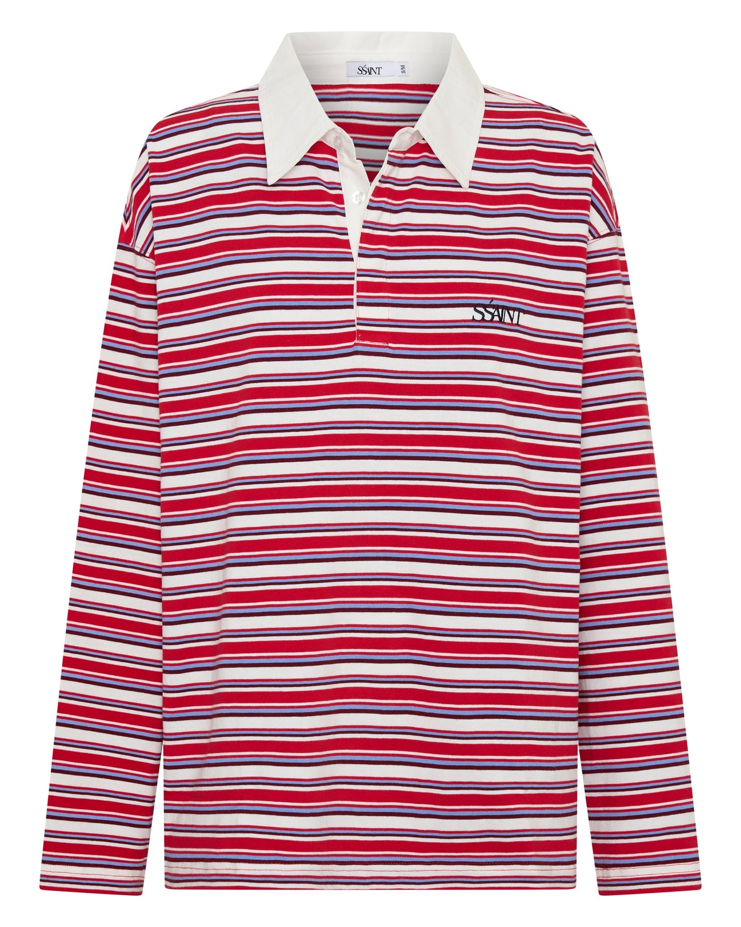 Knox Unisex Rugby Polo Shirt - Red Stripe | SSAINT