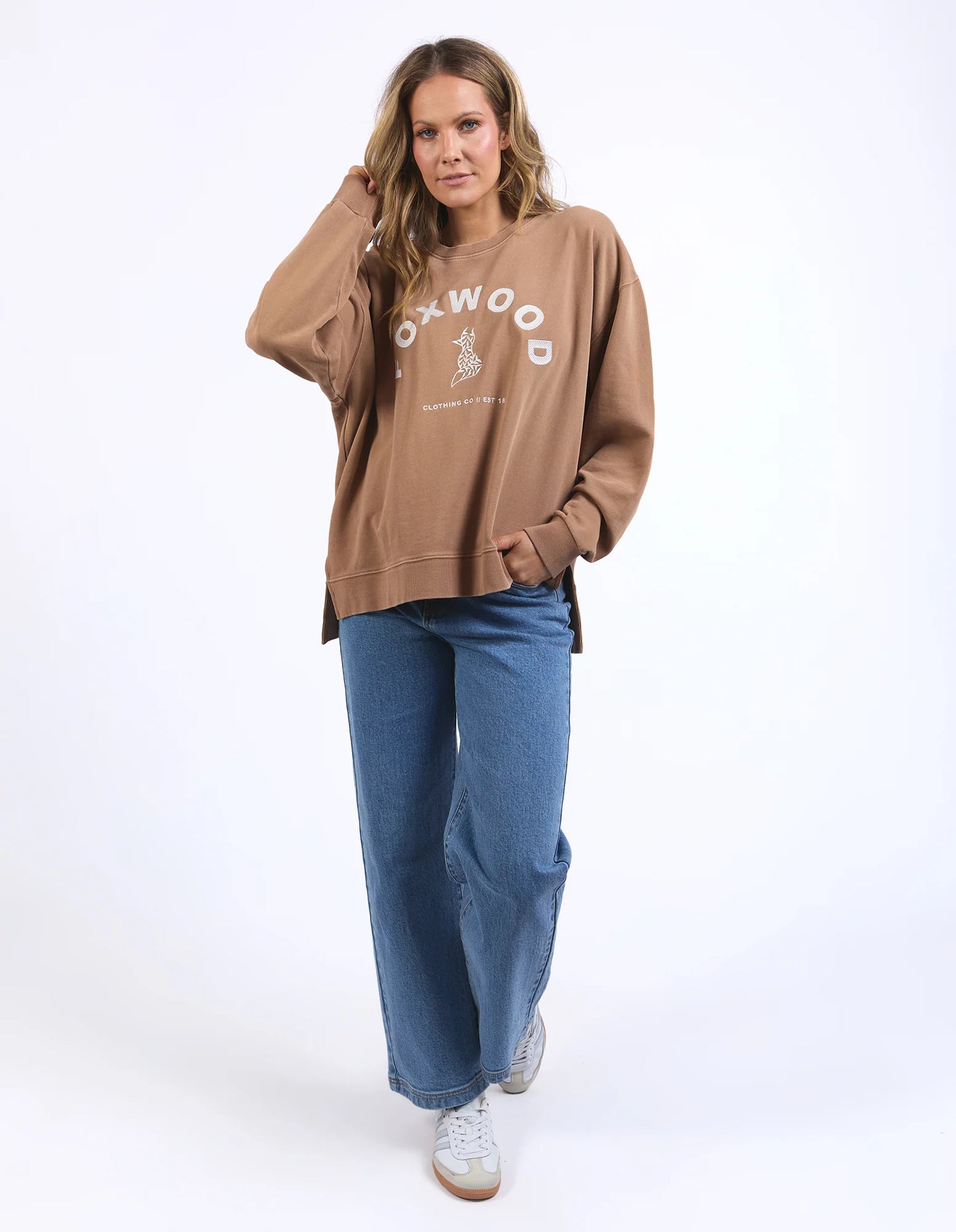 Effortless Crew Jumper - Brown Toasted Coconut