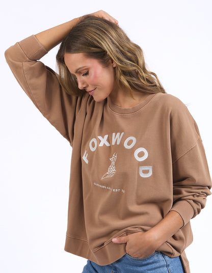 Effortless Crew Jumper - Brown Toasted Coconut
