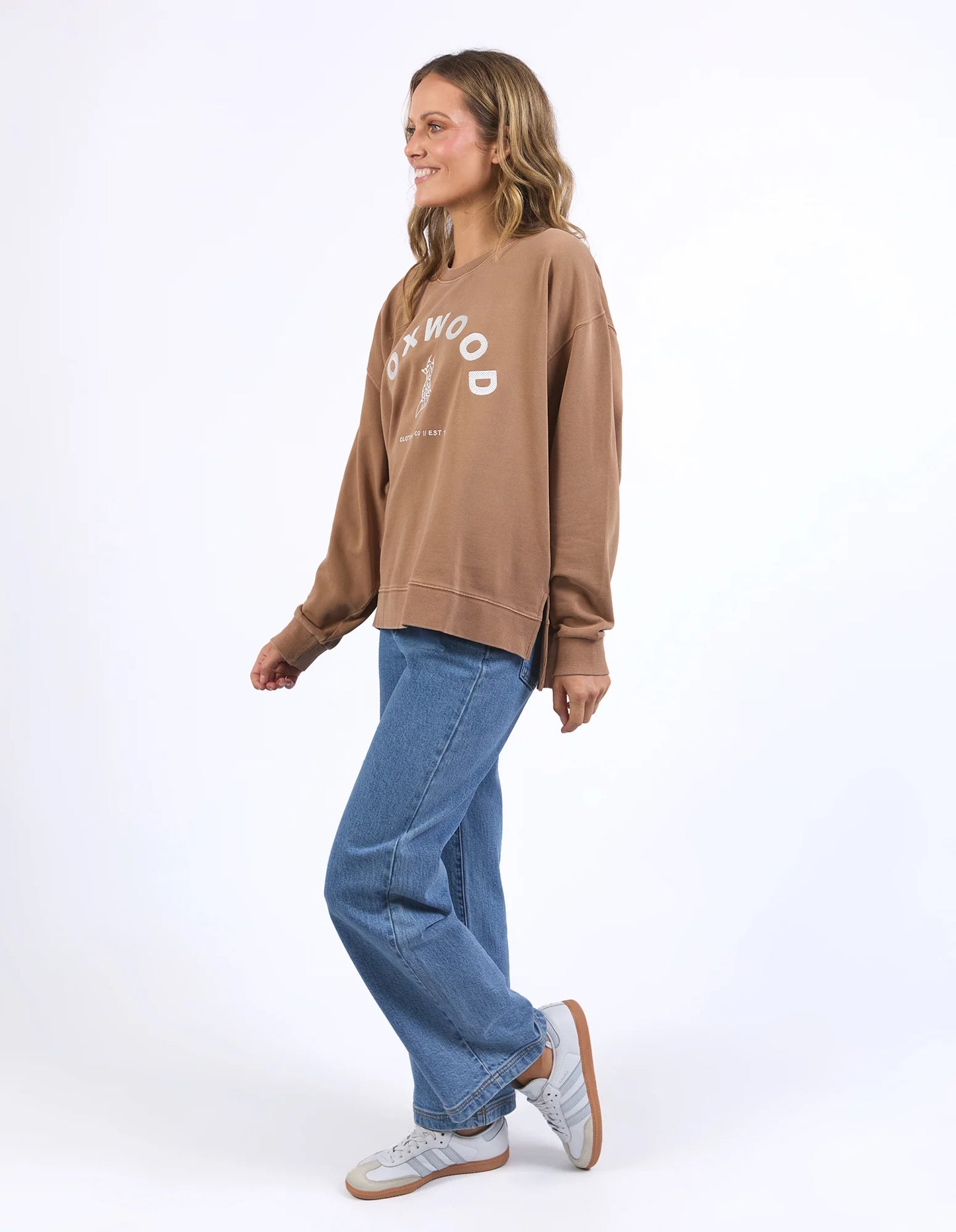 Effortless Crew Jumper - Brown Toasted Coconut