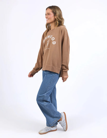 Effortless Crew Jumper - Brown Toasted Coconut