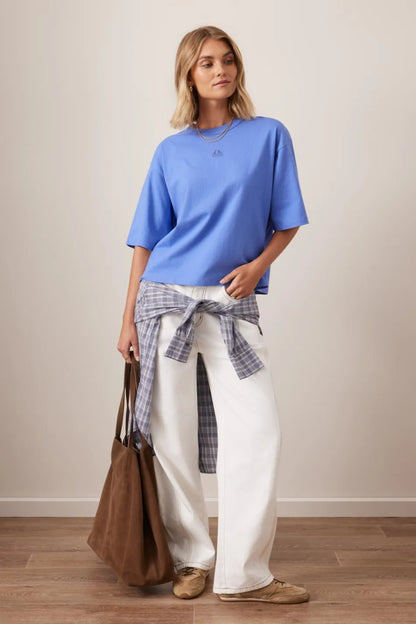 Phoebe Premium Tee - Vintage Blue | Ceres Life