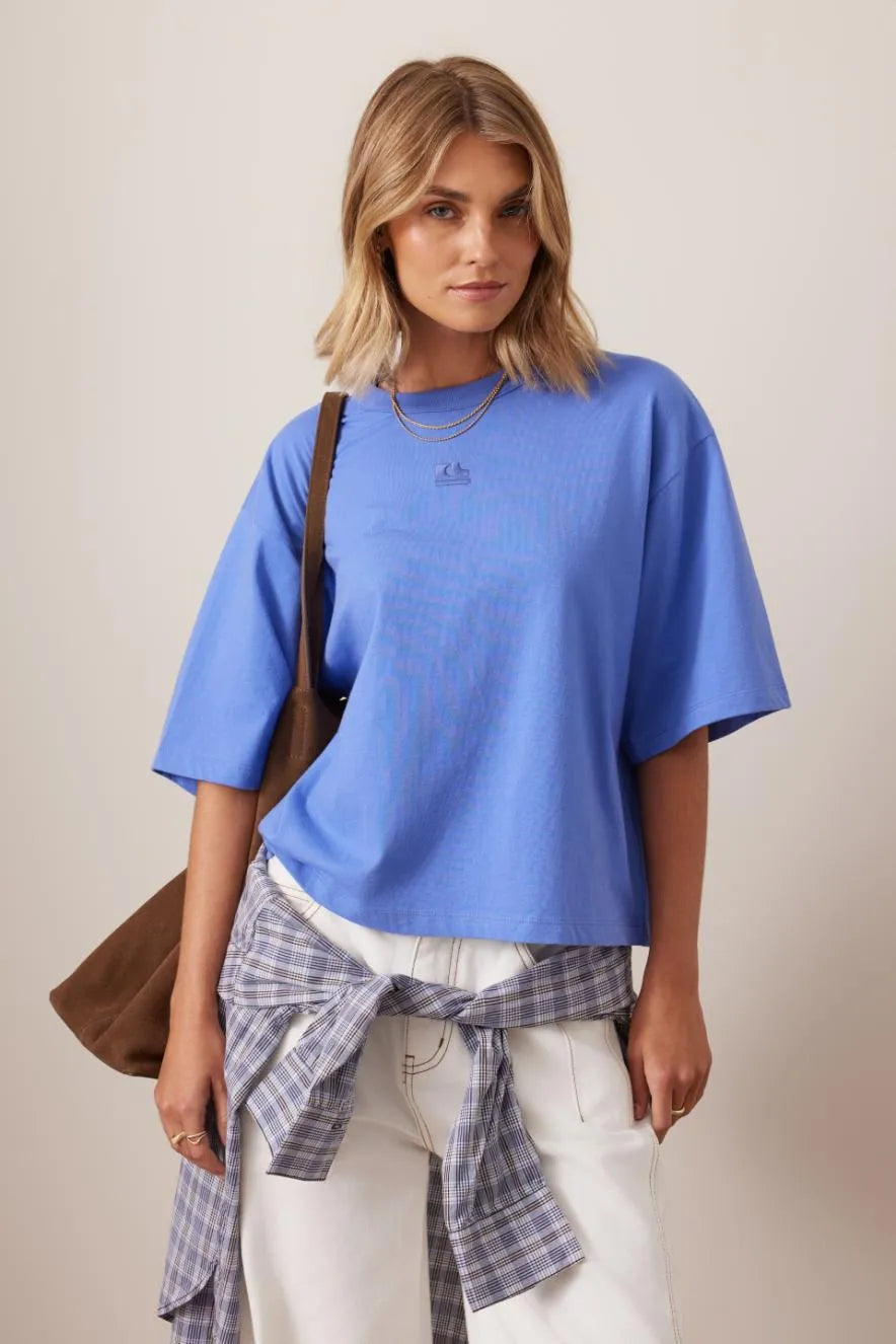 Phoebe Premium Tee - Vintage Blue | Ceres Life