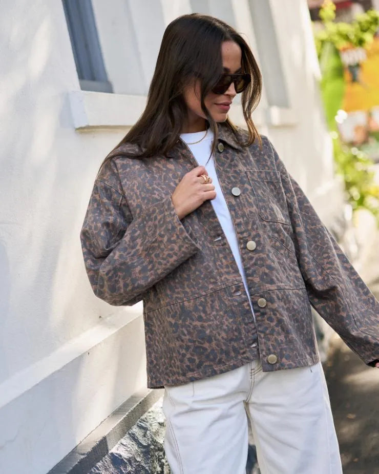 Ziggy Shacket - Leopard