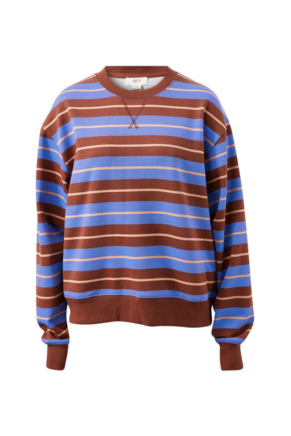 Romy Crew Jumper - Blue Clay Stripe