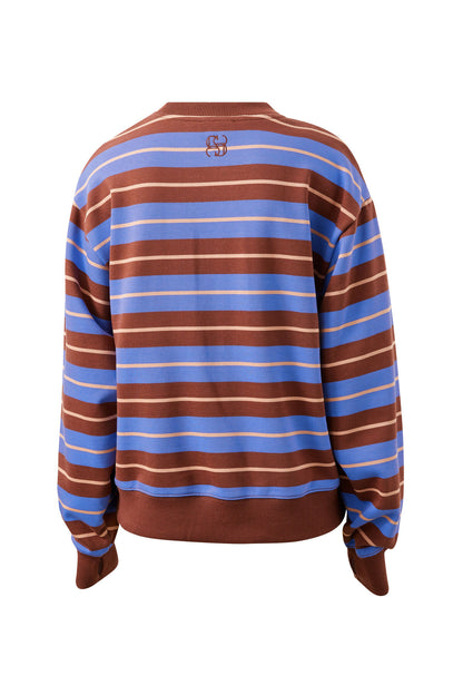 Romy Crew Jumper - Blue Clay Stripe