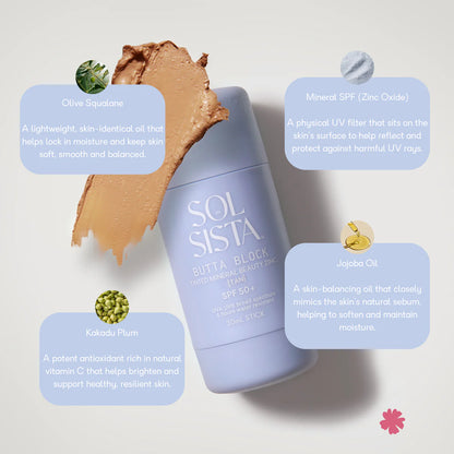 BUTTA BLOCK™ TINTED MINERAL SPF 50+ 30ML