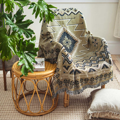 'Hey Jude' Woven Picnic Rug/Throw: Regular 130x160cm | HENDEER