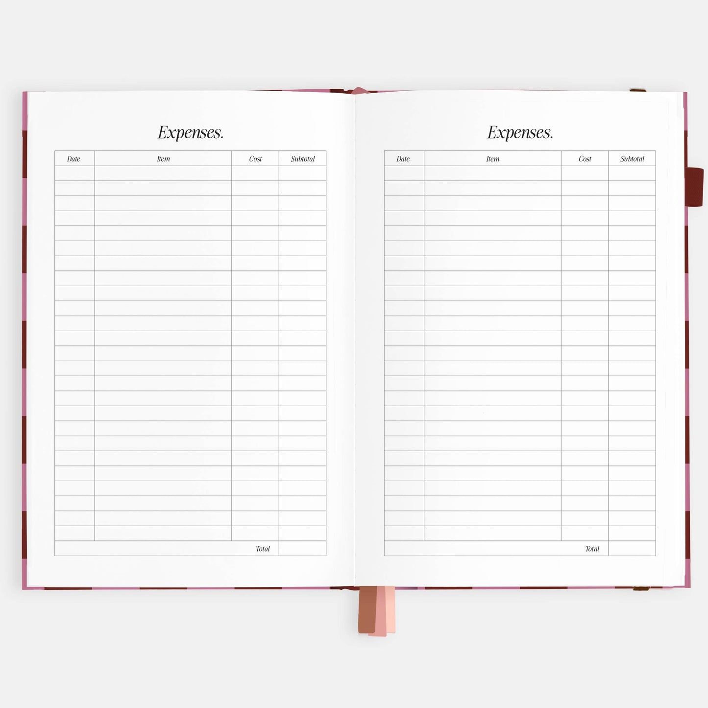 Fox & Fallow - 2026 Cherry Check A5 Horizontal Planner