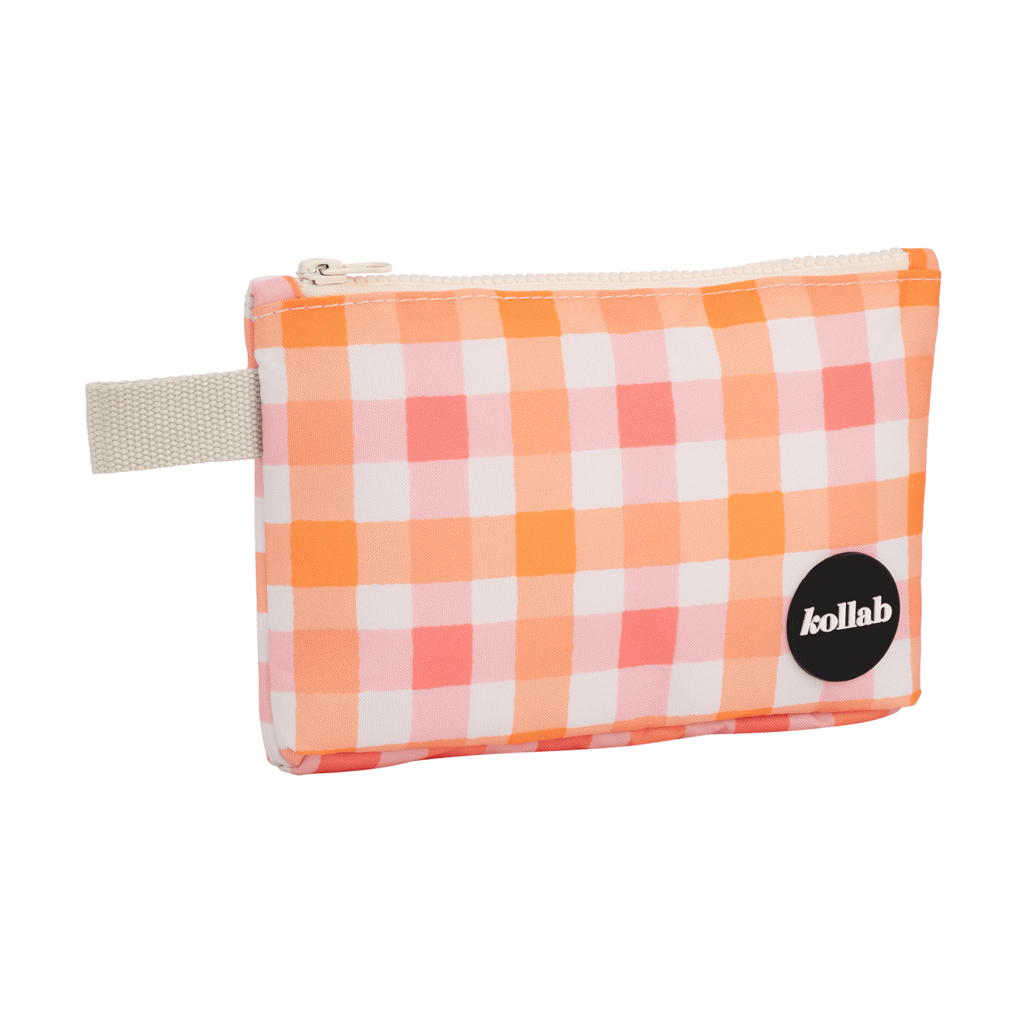 Kollab - Mini Pouch Watermelon Peach Check