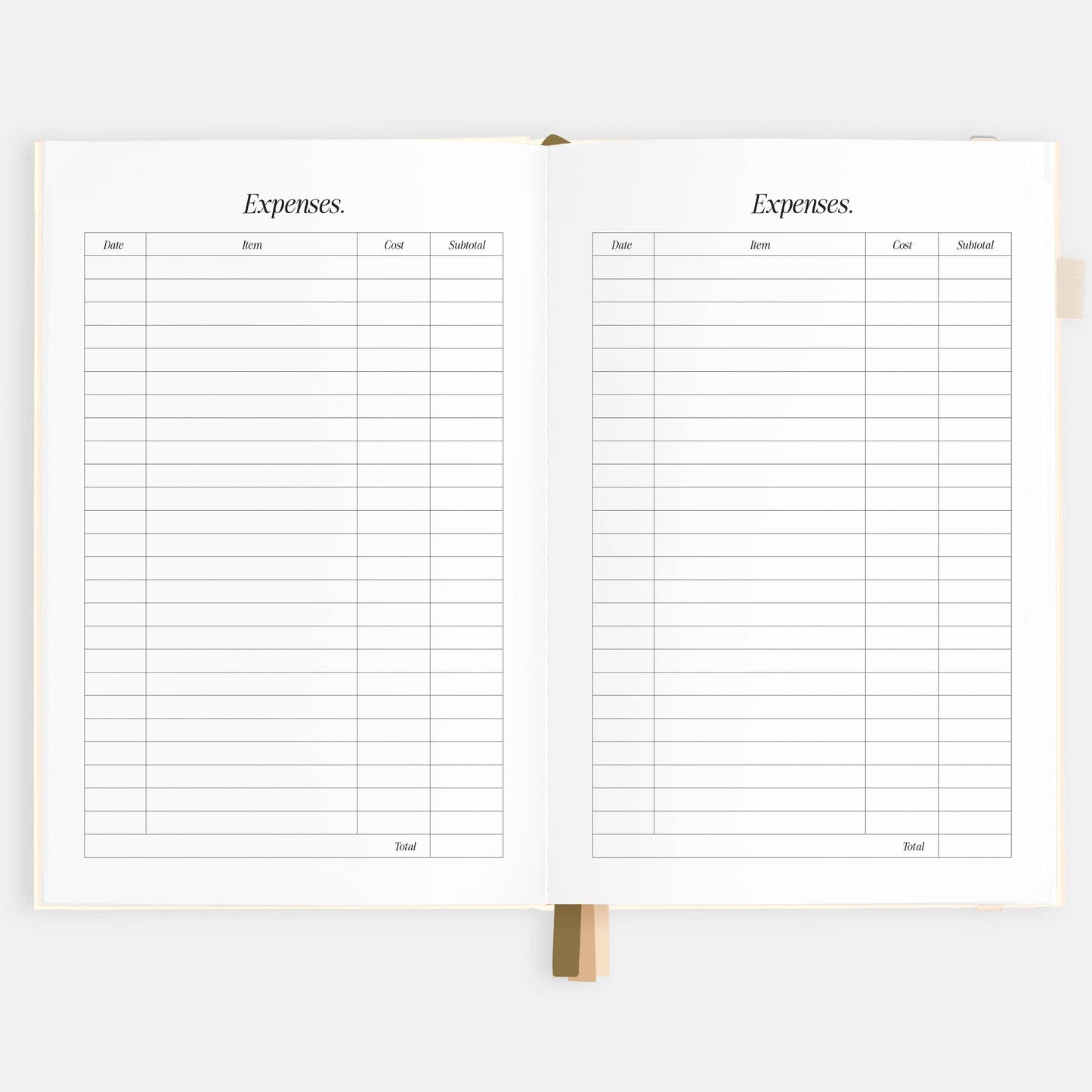 2026 Creme A5 Vertical Planner | Fox & Fallow