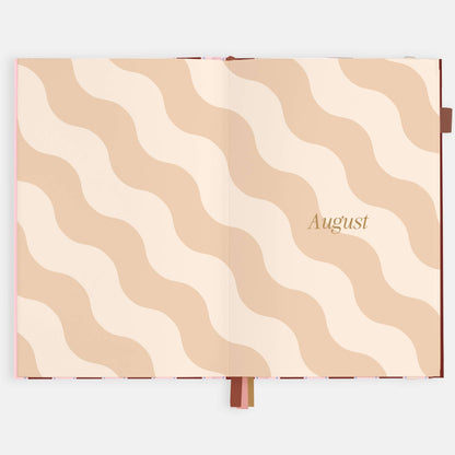 Fox & Fallow - 2026 Burgundy Stripe A5 Vertical Planner