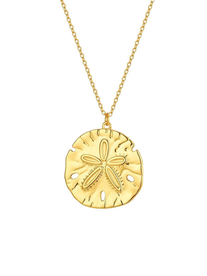 Sand Dollar Necklace in 18k Gold Vermeil | Malakai the Label