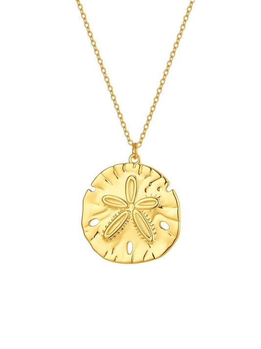 Sand Dollar Necklace in 18k Gold Vermeil | Malakai the Label
