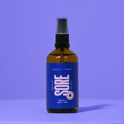 BATH & BODY OIL | SORE AS FUCK 100ML | Salty Vibes