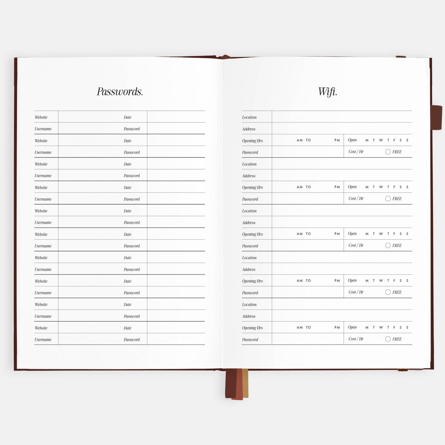 Fox & Fallow - 2026 Chocolate A5 Vertical Planner