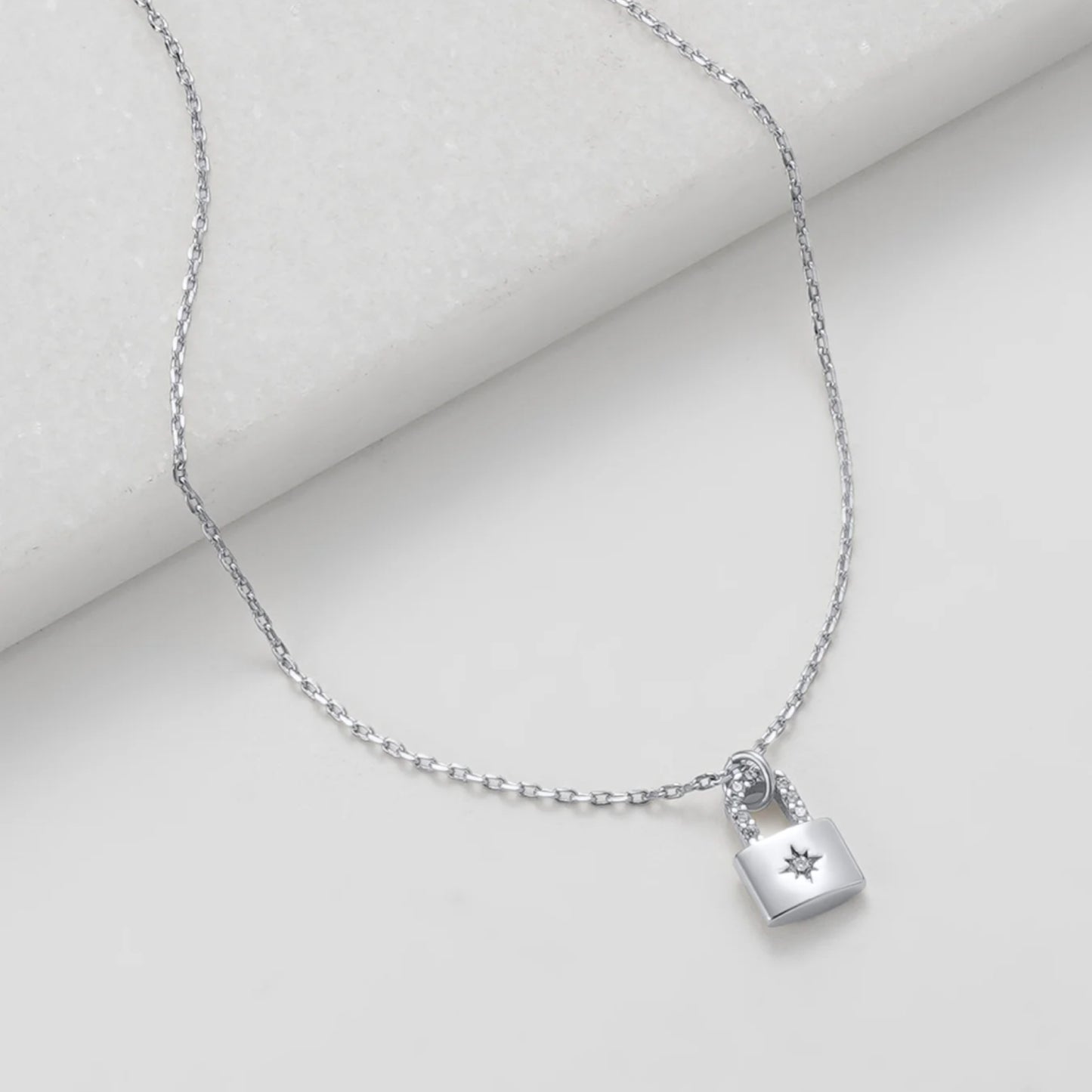 Locket Mini Necklace - Silver