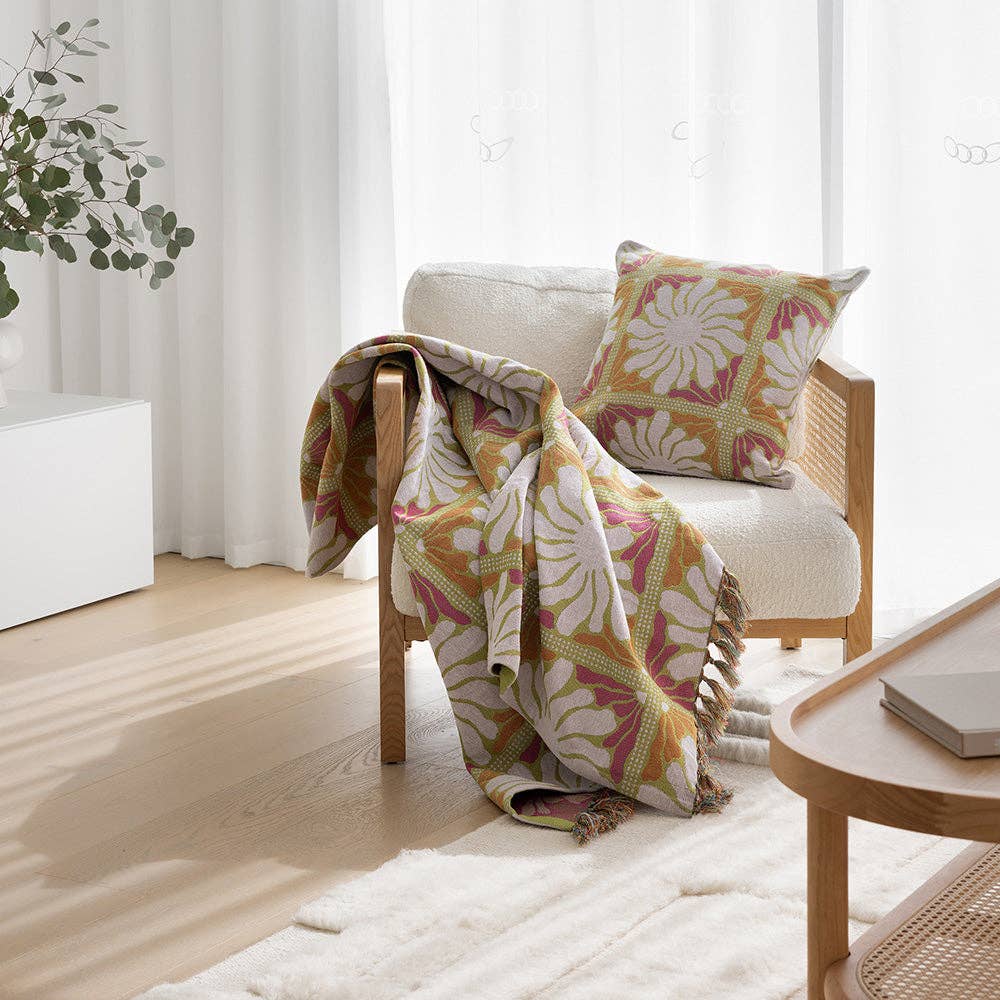 Bambury - Zinnia Throw Blanket - Sorbet