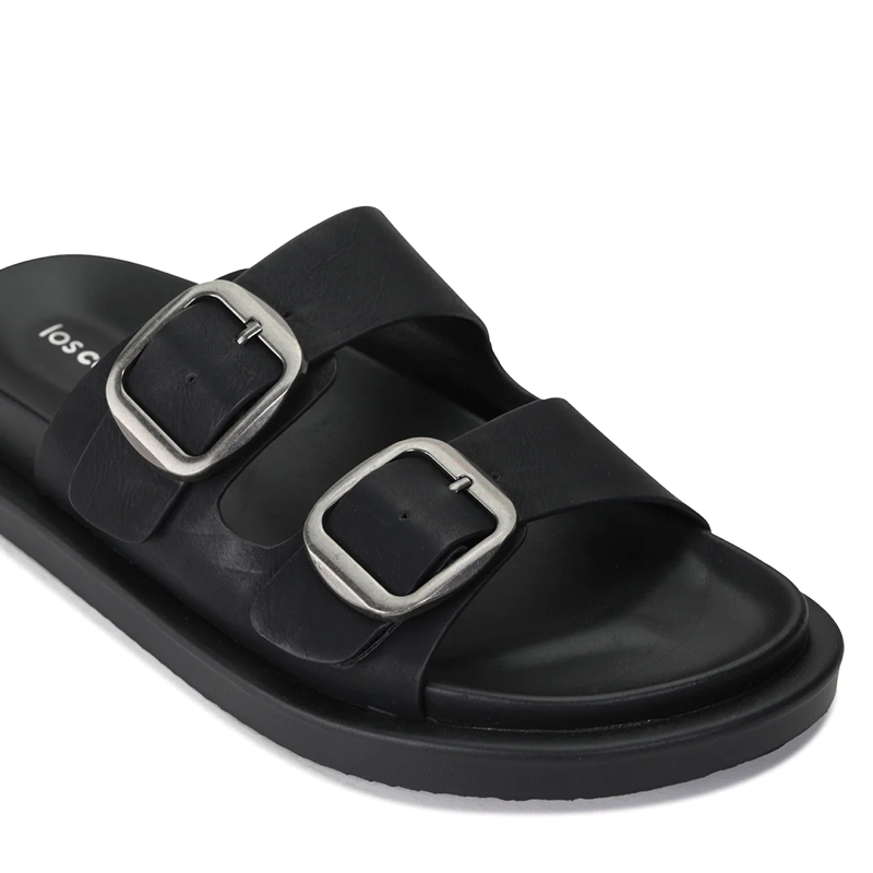 ANDO Double Buckle Sandals by Los cabos - Black