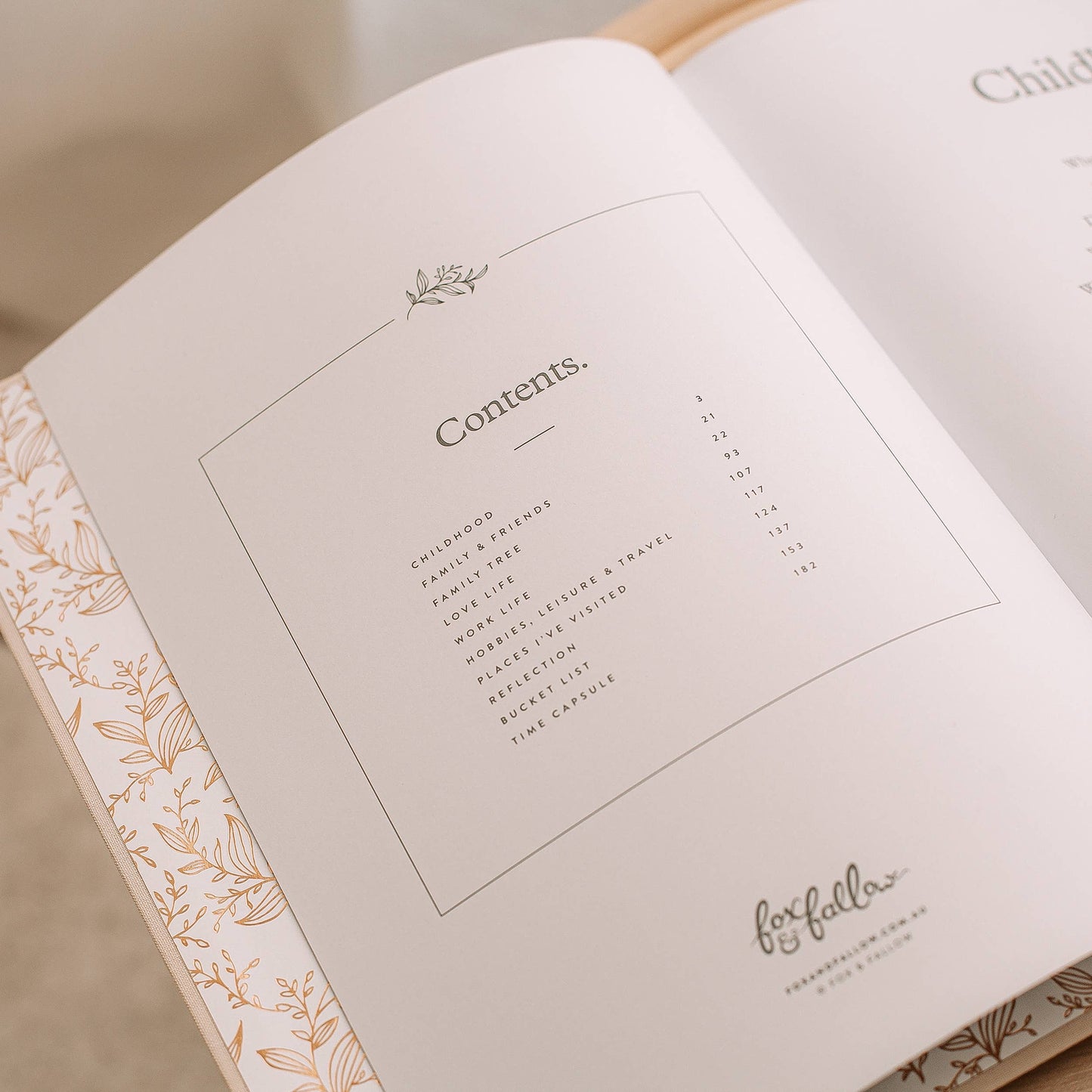 This Is My Story Memoir Journal Cream | Fox & Fallow