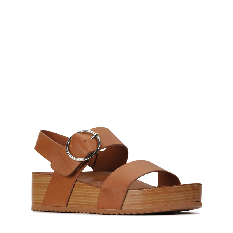 MARTINA Platform Wedge by Los cabos  - BRANDY