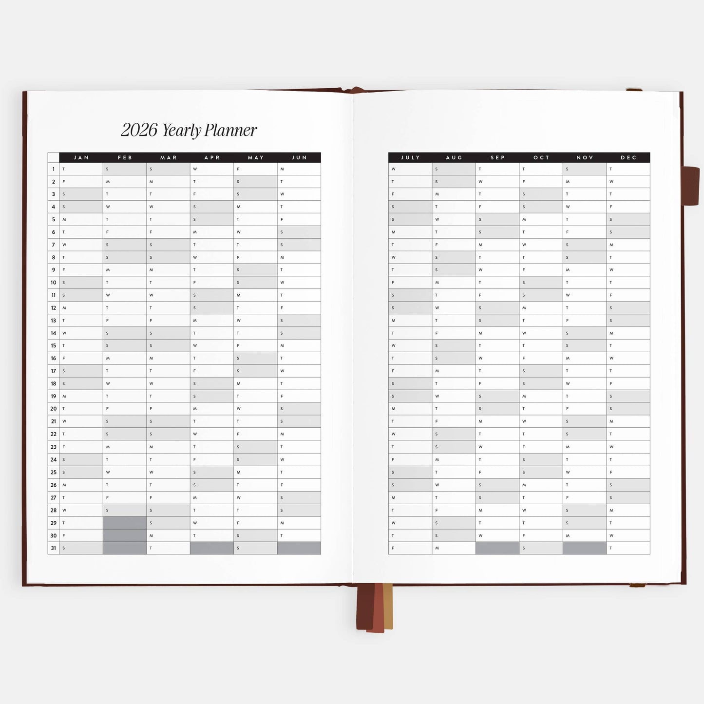 Fox & Fallow - 2026 Chocolate A5 Vertical Planner