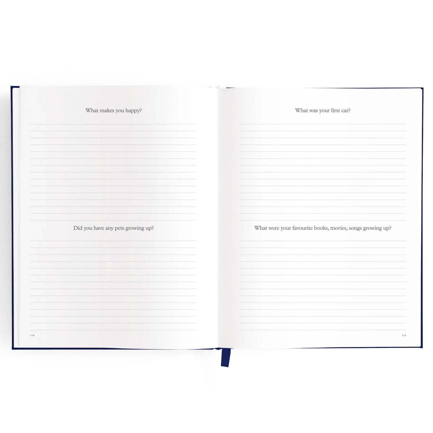 This Is My Story Memoir Journal Navy | Fox & Fallow