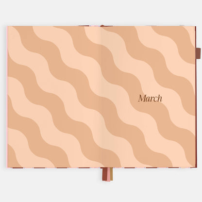 Fox & Fallow - 2026 Burgundy Stripe A5 Vertical Planner