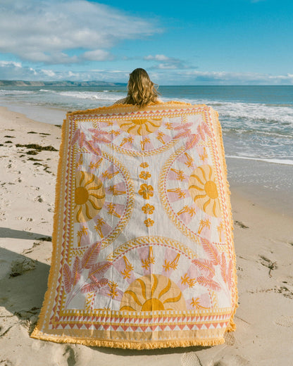 Sunni Scenes - Soli - Picnic Beach Throw Rug - XL