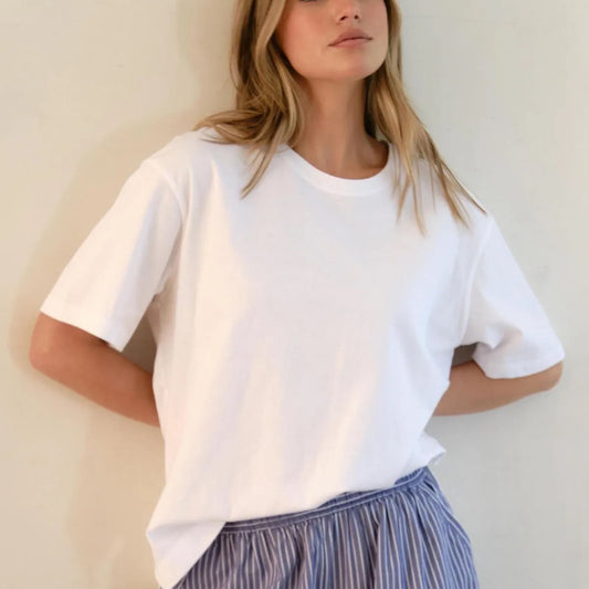 Stevie Slouchy Tee - White