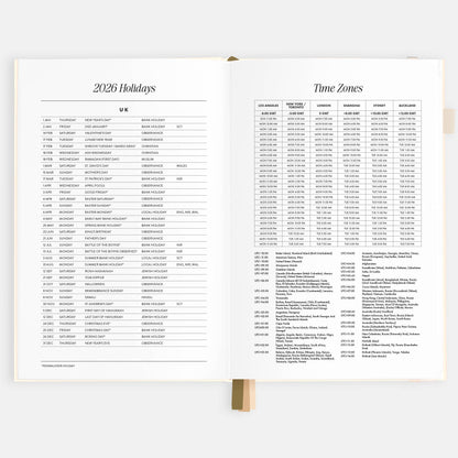 2026 Creme A5 Vertical Planner | Fox & Fallow