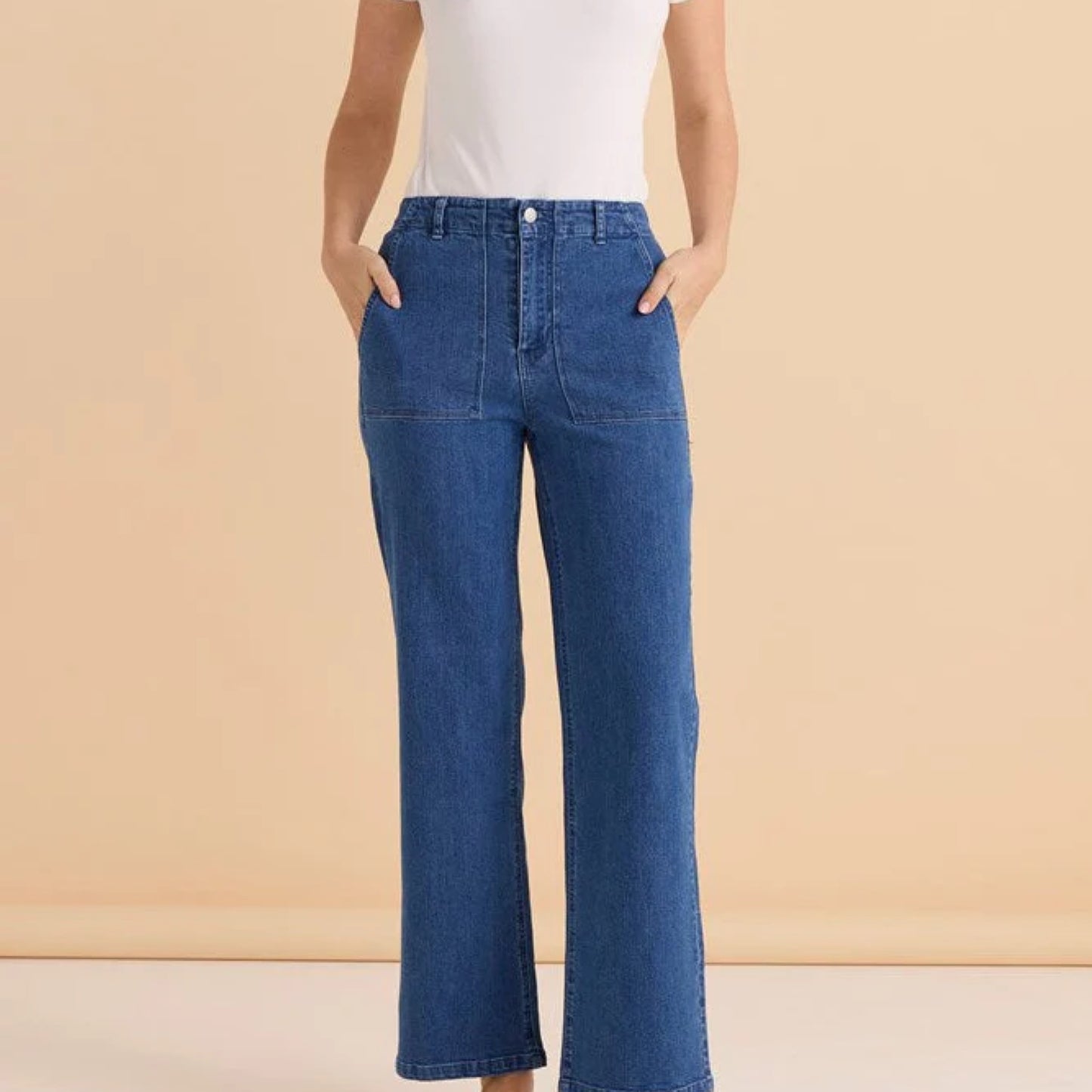 Relax Worker Jean - Vintage Blue