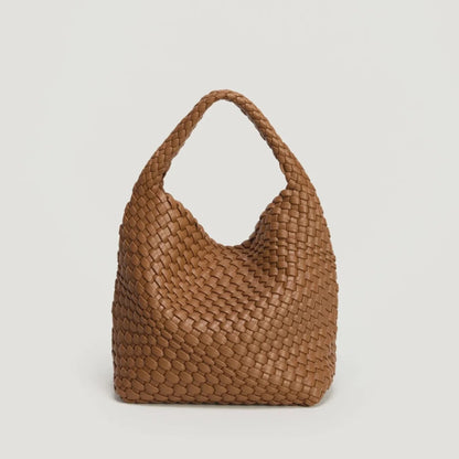 Angie Handle Woven Bag - Caramel | Style State