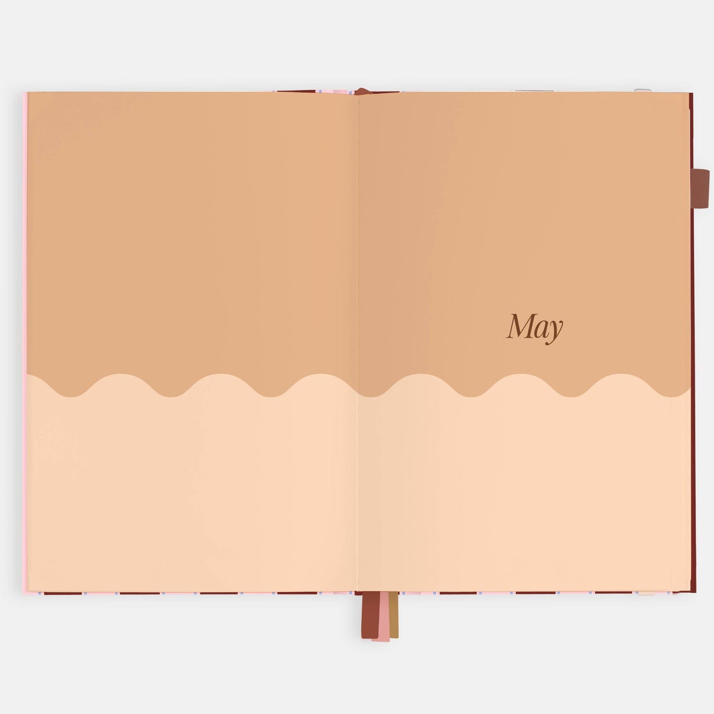Fox & Fallow - 2026 Burgundy Stripe A5 Vertical Planner