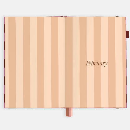 Fox & Fallow - 2026 Cherry Check A5 Horizontal Planner