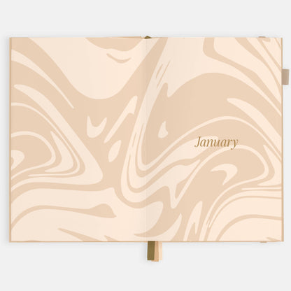 Fox & Fallow - 2026 Taupe A5 Horizontal Planner