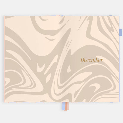 Fox & Fallow - 2026 Powder Stripe A5 Academic Vertical Planner