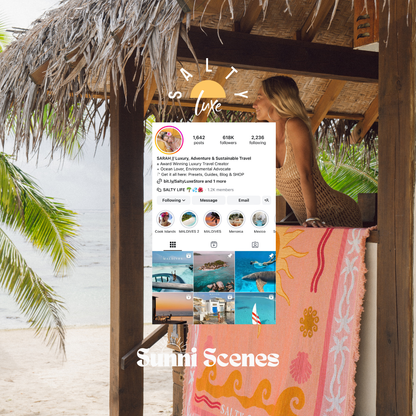 Sunni Scenes - Salty Luxe Travel Rug