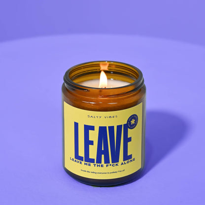 SOY CANDLE | LEAVE ME THE FUCK ALONE 200G | Salty Vibes