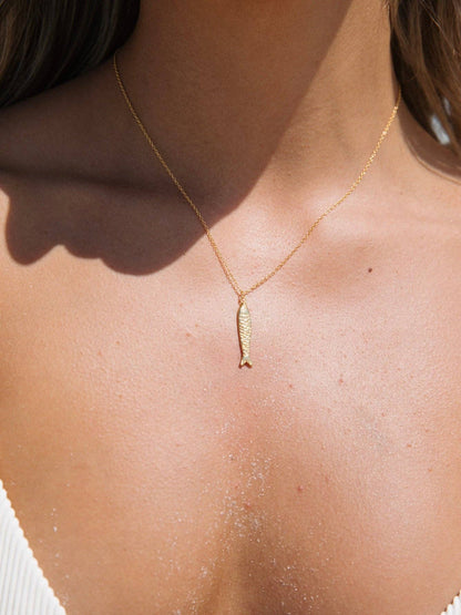 Sardine Necklace in 18k Gold | Malakai the Label