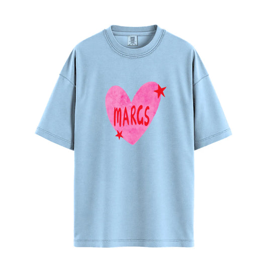 I Love A Margs Relaxed Tee T-Shirt - Light Blue