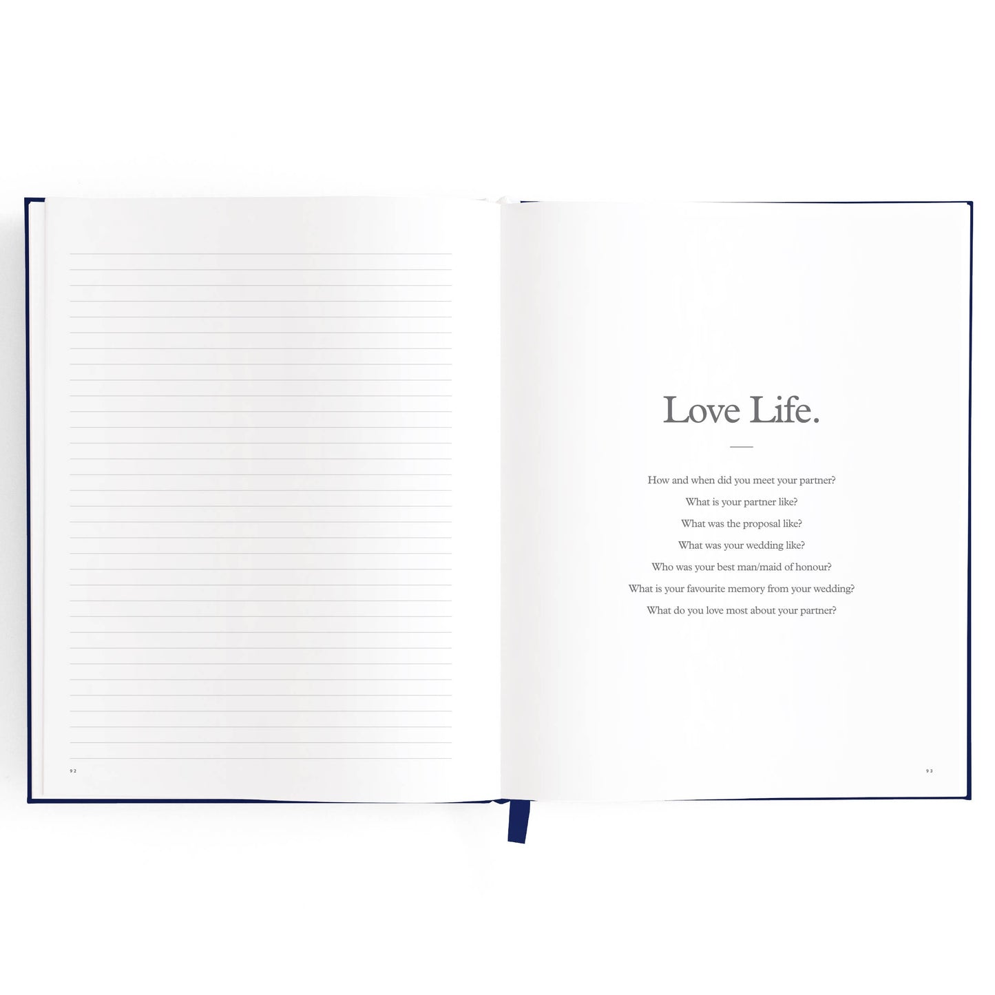 This Is My Story Memoir Journal Navy | Fox & Fallow