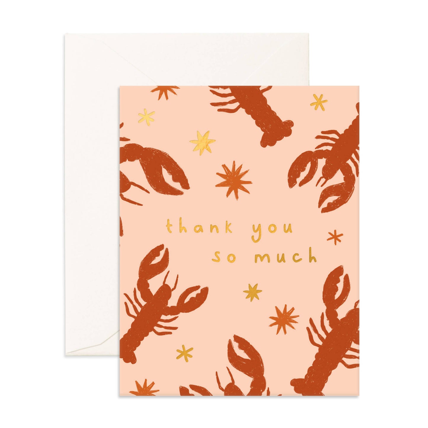 Fox & Fallow - Thank You Lobsters Greeting Card