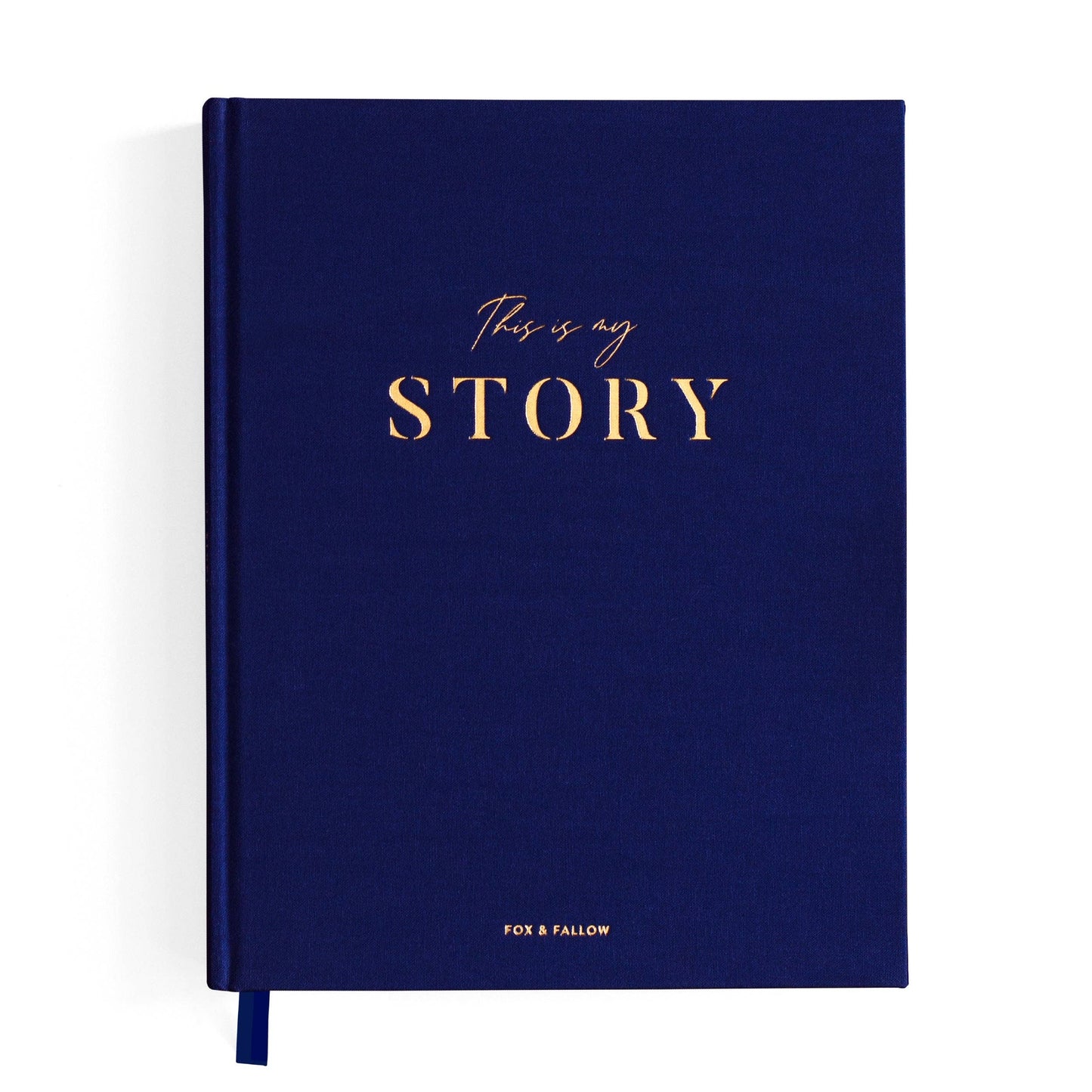 This Is My Story Memoir Journal Navy | Fox & Fallow