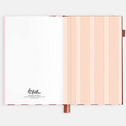 Fox & Fallow - 2026 Burgundy Stripe A5 Vertical Planner