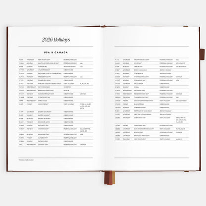 Fox & Fallow - 2026 Chocolate A5 Vertical Planner