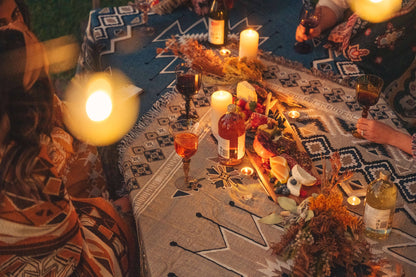 'Hey Jude' Woven Picnic Rug/Throw: Regular 130x160cm | HENDEER