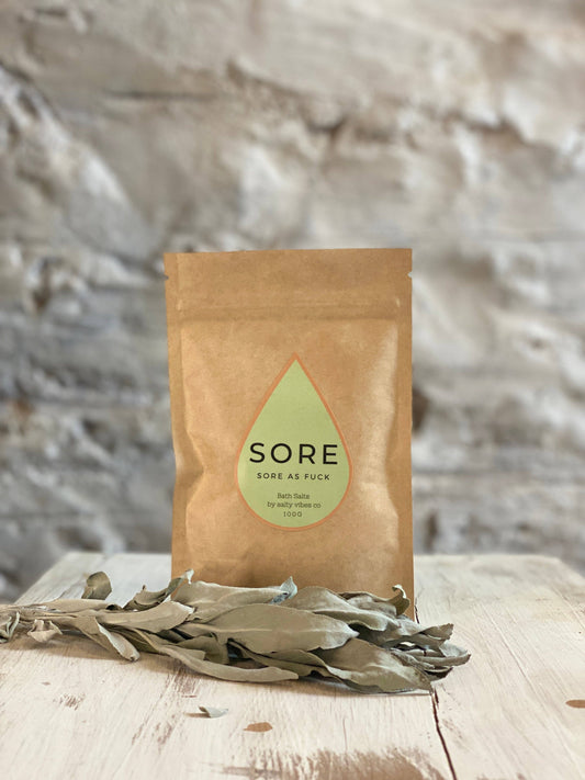 Salty Vibes Co - SORE (as fuck) bath salts