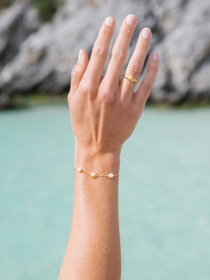 Paralia Palms Bracelet in 18k Gold | Malakai the Label