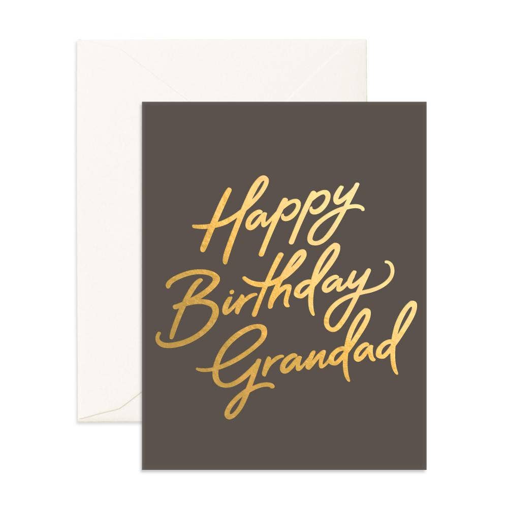 Fox & Fallow - Happy Birthday Grandad Greeting Card